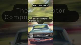 On This Day  July 23 1903  The Ford Motor Company sold its first car [upl. by Berners]