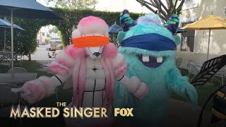 The Masked Singers Take On The Blindfold Challenge  Season 1  THE MASKED SINGER [upl. by Anirual]