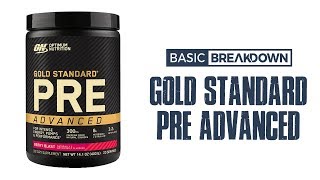 Optimum Nutrition Gold Standard Pre Advanced ON PreWorkout Supplement Review  Basic Breakdown [upl. by Kcirad]