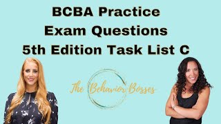 BCBA Exam Mock Questions to Help You Pass the BCBA Exam 5th Edition Task List C [upl. by Mommy]