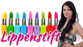 Selber LippenstiftLippgloss machen  DIY [upl. by Lessig]