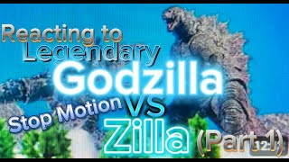 REACTING To LEGENDARY GODZILLA vs ZILLA an epic stop motion battle [upl. by Il]