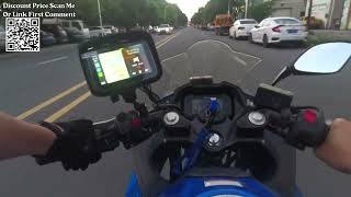 MAXCA C5 Pro Motorcycle Carplay Android Auto Screen Review Aliexpress [upl. by Nwahsir475]