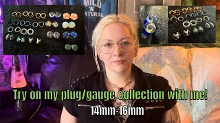 Try on my 16mm plugsgauges with me Part 1 [upl. by Ramgad491]