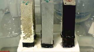 Sodium sulphate accelerated weathering tests on sandstone [upl. by Bainbrudge170]