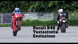 DUCATI 848 TESTASTRETTA EVOLUZIONE VIDEO 4K [upl. by Sirrad435]