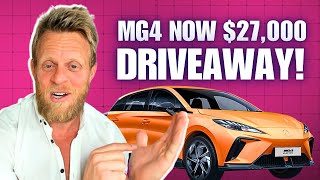 Australias cheapest electric car gets INSANE price cut  27000 driveaway [upl. by Enoval]