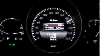 MercedesBenz C 180 fuel consumption fast driving on Autobahn [upl. by Ramo735]