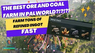 The best ore and coal automated farm location in Palworld Make Refined Ingot Fast [upl. by Inat]