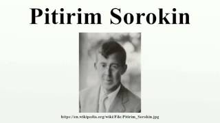 Pitirim Sorokin [upl. by Hamlin239]