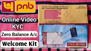 PNB zero balance account  welcome Kit Unboxing  free ATM  how to open PNB zero balance account [upl. by Brenton]