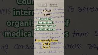 cioms pharmacovigilance form [upl. by Jain]