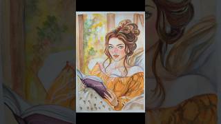 watercolor portraitwatercolorartistartistportraitpaintingportraitdrawingaquarellewatercolor [upl. by Aurora]