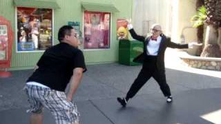 Danny dances vs Six Flags Guy [upl. by Leirrad]