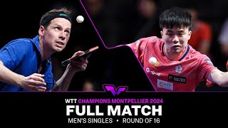 FULL MATCH  Jonathan Groth vs Lin YunJu  MS R16  WTTMontpellier 2024 [upl. by Melony882]