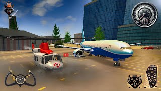 Transport a Businessman Airplane Flight Pilot  Helicopter Flight Simulator  Android Gameplay [upl. by Letisha]