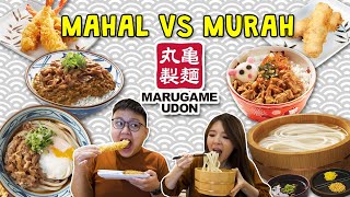 MENU TERMAHAL VS TERMURAH DI MARUGAME UDON  WORTH IT GA YA [upl. by Nyladam]