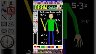 Draw Baldi from Baldis Basics 1 MINUTE Art Tutorial [upl. by Fitzger]