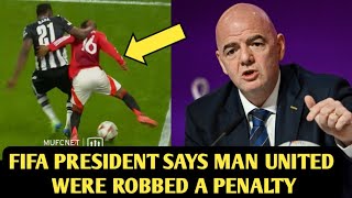 ROBBERY Furious FIFA President Says Amad was denied a clear penalty during 20 win over PAOK [upl. by Ybloc]