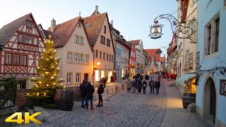 Rothenburg Ob Der Tauber The Most Wonderful Medieval Christmas Town in Germany 4K 50p [upl. by Seabrook348]