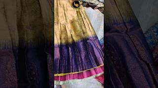 Latest silk half saree designs silk lehenga for wedding Half sarees in new colours for brides [upl. by Esilram365]