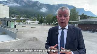 Cest lheure de la rentrée pour les 43 000 collégiens de HauteSavoie [upl. by Adnocahs]