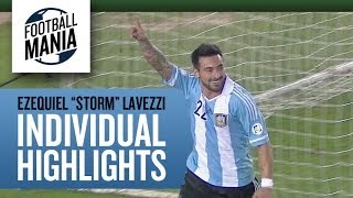 Ezequiel quotStormquot Lavezzi Individual Highlights Argentina Vs Peru [upl. by Milena]