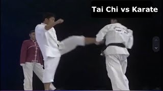 Tai Chi vs Karate Kyokushin Enshin [upl. by Aleakcim356]