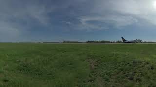 AIRPORT LODZ LCJ AIRCRAFT TAKE OFF 4K 360° MOVIE [upl. by Diad]