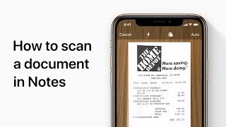 How to scan documents on your iPhone with the Notes app — Apple Support [upl. by Haland270]