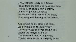 William Wordsworth  I Wandered Lonely as a Cloud [upl. by Berkman]