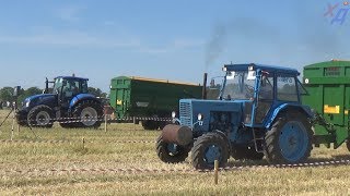 MTZ vs New Holland  Tractor show  Tractor Drag Race competition [upl. by Laamaj570]