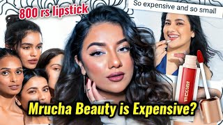 MRUNAL PANCHAL SELLING SMALL BOTTLE OF LIPSTICK FOR RS 800 IS MRUCHA BEAUTY AFFORDABLE [upl. by Darton]