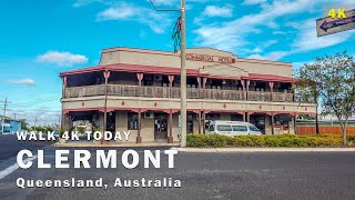 Clermont Queensland  4K Walking Tour [upl. by Halueb]