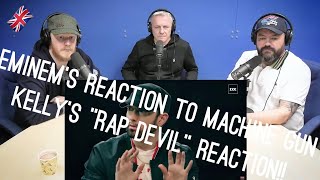 Eminems Reaction To Machine Gun Kellys quotRap Devilquot REACTION  OFFICE BLOKES REACT [upl. by White925]