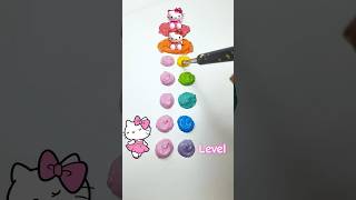 Hello Kitty color change colormixing color mixing art painting [upl. by Bedad]