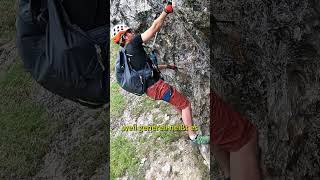 Klettersteig Tipps für Anfänger Nr10 Pause vor schwerer Stelle [upl. by Neelram249]