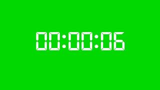 stopwatch green screen digital workout clock [upl. by Nikal303]