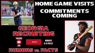 Georgia Recruiting RUMORS vs FACTS  Home Games Visits  Commitments Coming [upl. by Goff809]