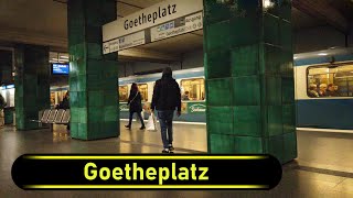 UBahn Station Goetheplatz  Munich 🇩🇪  Walkthrough 🚶 [upl. by Jehu]