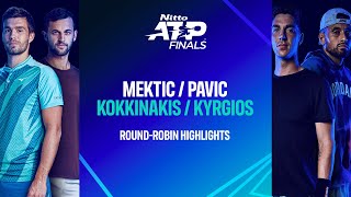 MekticPavic vs KokkinakisKyrgios  Nitto ATP Finals [upl. by Brenza621]