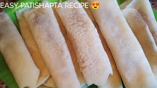 Easy patishapta recipe 😍 yt video  Laxmis kitchen India [upl. by Noeled]