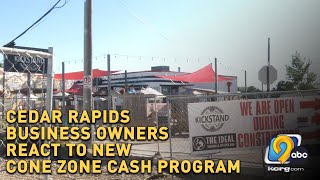 Cedar Rapids business owners react to new program aimed at combating construction impacts [upl. by Reggis127]