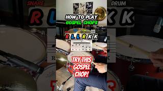 How to Play Gospel Drum Chops Drum Lesson drums [upl. by Anyat]