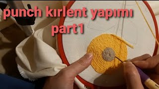 Punch kırlent yapımı kolay punch modelleri punch çiçek yapımı [upl. by Pussej117]