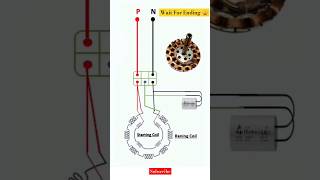 Ceiling Fan Connection wiringdiagram ajtechnology electrical electrician [upl. by Ahseikram]