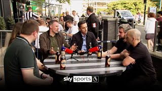 Carra amp Neville chat with Newcastle fans before the clubs takeover  17th September 2021 [upl. by Curcio]