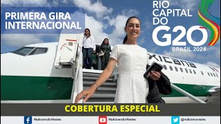 Claudia Sheinbaum en Brasil · Primera Gira Internacional · Cobertura Especial en Vivo G20 [upl. by Otes810]