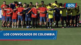 Convocados de la Selección Colombia para enfrentar a Brasil y Venezuela [upl. by Netsriik]