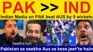 😍 Indian media beautiful reaction today match Pakistan win  Vikrant Gupta on Pakistan Win vs AUS [upl. by Aneg]